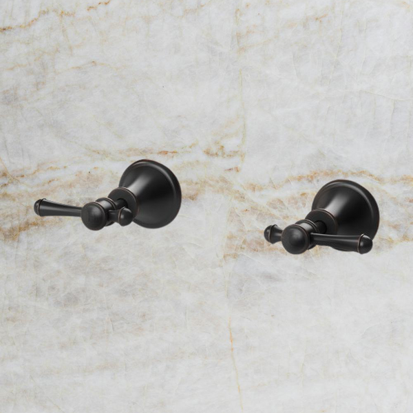 Phoenix Nostalgia Lever Wall Top Assemblies Antique Black