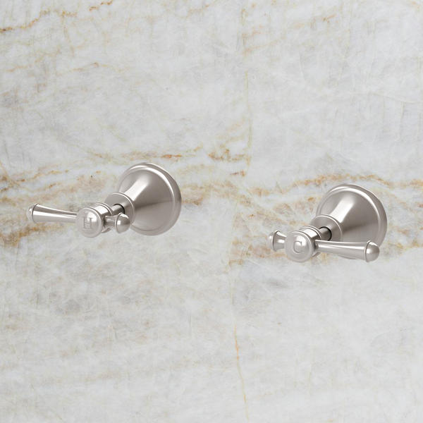 Phoenix Nostalgia Lever Wall Top Assemblies Lead Free Brushed Nickel