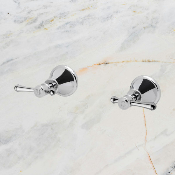 Phoenix Nostalgia Lever Wall Top Assemblies Lead Free Chrome