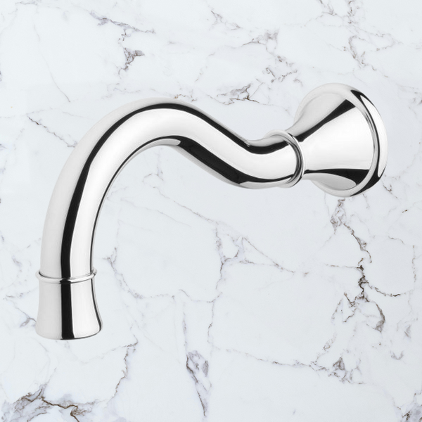 Phoenix Nostalgia Basin / Bath Outlet 180mm Shepherds Crook Chrome Lead Free