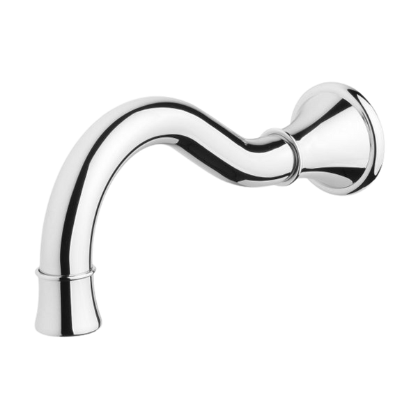 Phoenix Nostalgia Basin / Bath Outlet 180mm Shepherds Crook Chrome Lead Free
