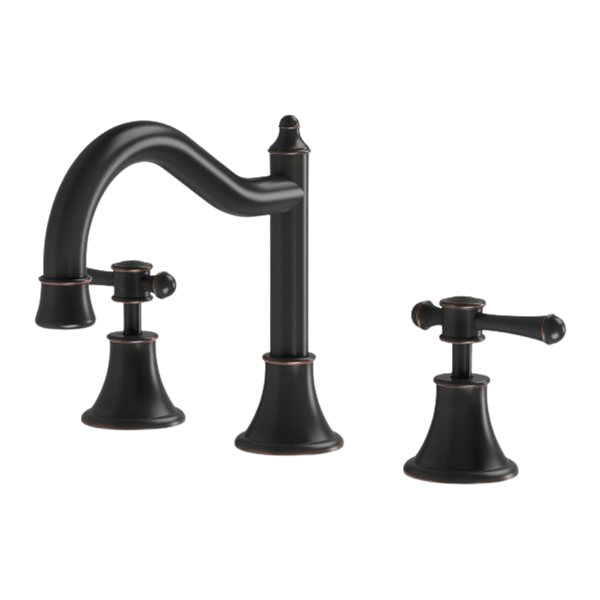 Phoenix Nostalgia Lever Basin Set Shepherds Crook Antique Black