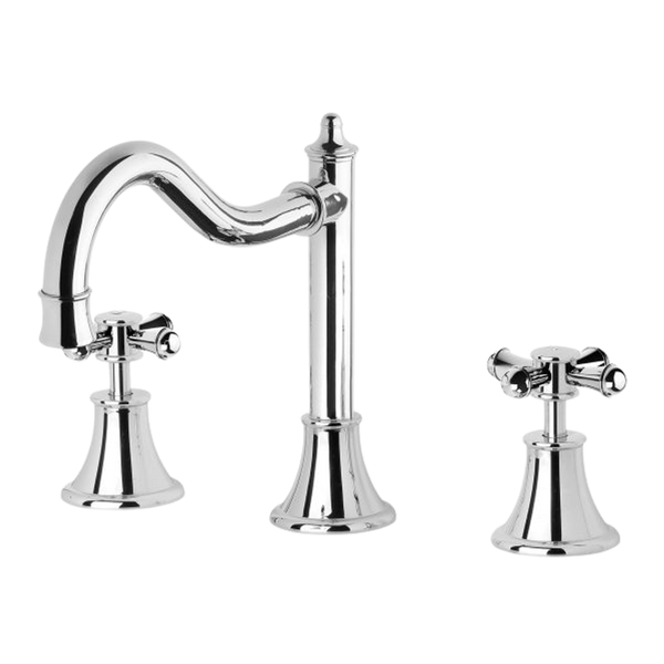 Phoenix Nostalgia Basin Set Shepherds Crook Chrome Lead Free