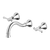 Phoenix Nostalgia Lever Basin / Bath Set 180mm Shepherds Crook Chrome
