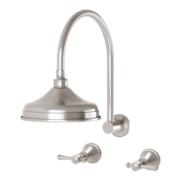 Phoenix Nostalgia Lever Shower Set Brushed Nickel