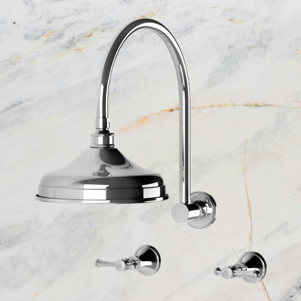 Phoenix Nostalgia Lever Shower Set Chrome