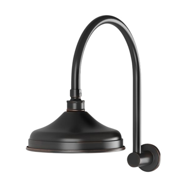 Phoenix Nostalgia Vintage Shower Arm & Rose Antique Black