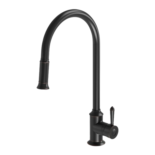 Phoenix Nostalgia Pull Out Sink Mixer 230mm Antique Black