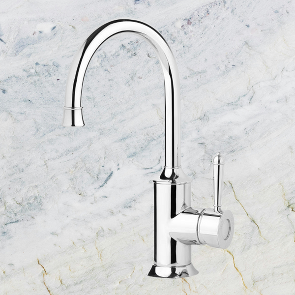 Phoenix Nostalgia Sink Mixer 160mm Gooseneck Chrome
