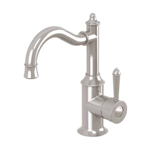 Phoenix Nostalgia Basin Mixer 160mm Shepherds Crook Brushed Nickel