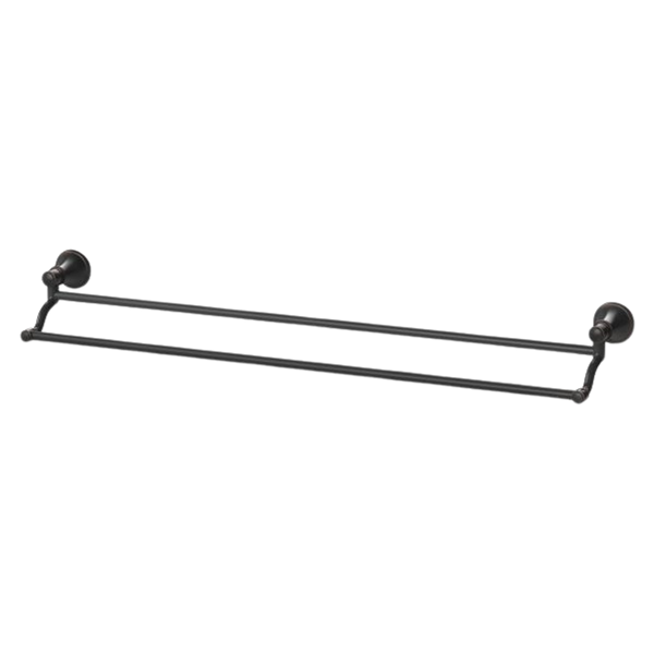 Phoenix Nostalgia Double Towel Rail 760mm Antique Black