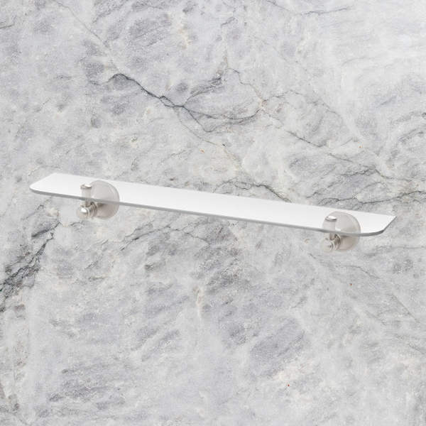 Phoenix Nostalgia Glass Shelf Brushed Nickel