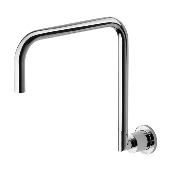 Phoenix Radii Wall Sink Outlet 300mm Squareline Chrome