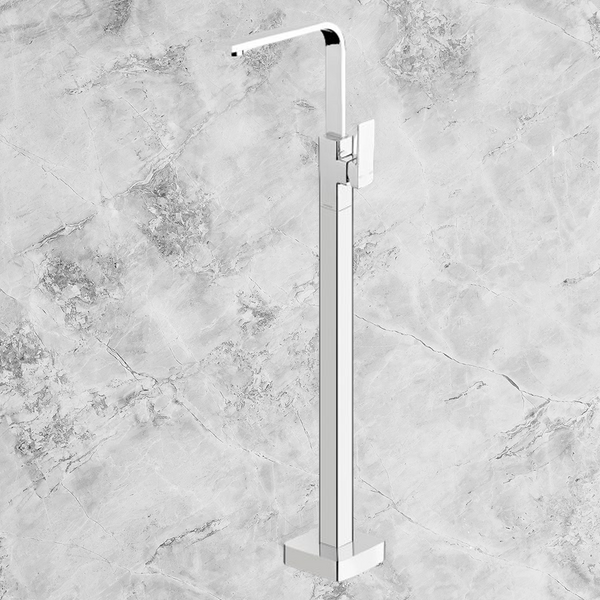 Phoenix Radii Floor Mounted Bath Mixer Chrome