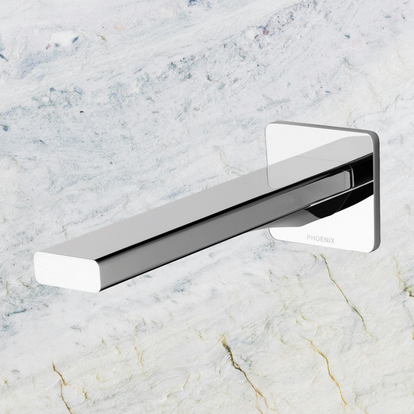Phoenix Radii Wall Bath Outlet 200mm Chrome