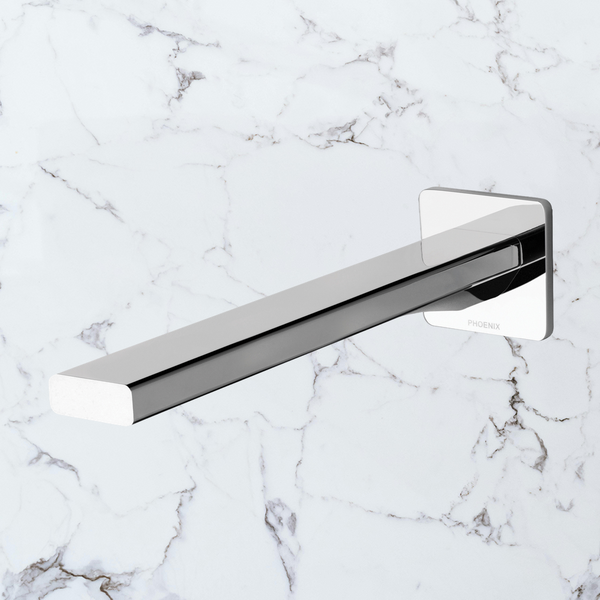 Phoenix Radii Wall Bath Outlet 230mm Chrome