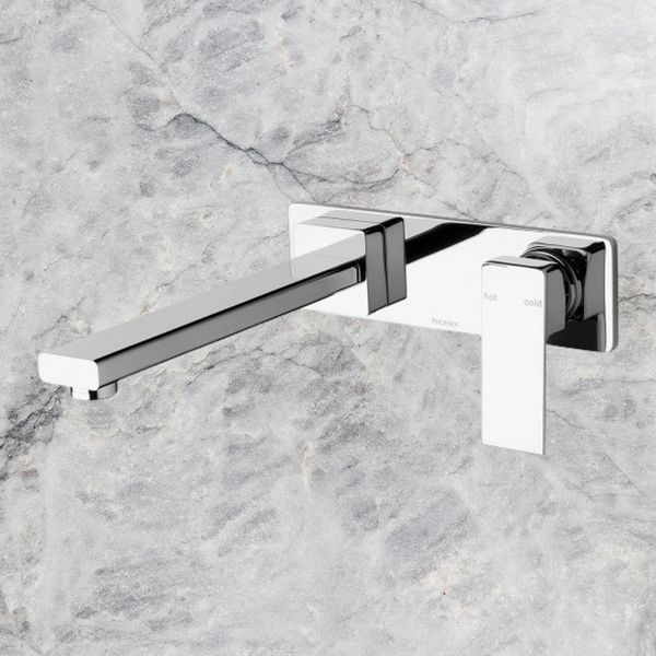 Phoenix Radii Wall Bath Mixer Set 230mm Chrome