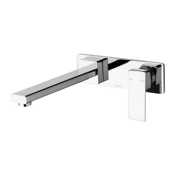 Phoenix Radii Wall Bath Mixer Set 230mm Chrome
