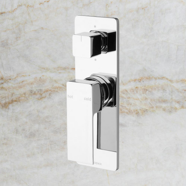 Phoenix Radii Shower / Bath Diverter Mixer Chrome