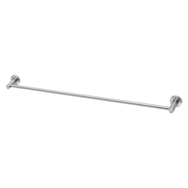 Phoenix Radii SS 316 Single Towel Rail Round Plate 800mm Stainless Steel