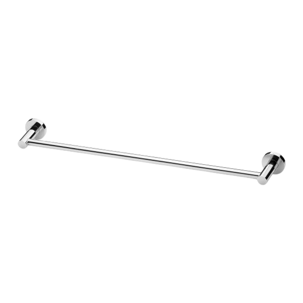 Phoenix Radii Single Towel Rail 600mm Round Plate Chrome
