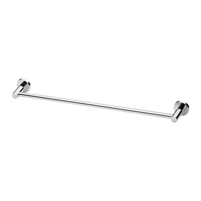 Phoenix Radii Single Towel Rail 600mm Round Plate Chrome