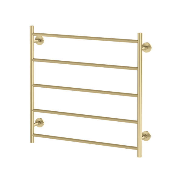 Phoenix Radii Heated Towel Ladder 750mm x 740mm Brushed Gold