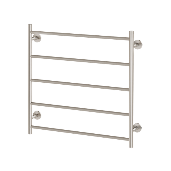 Phoenix Radii Heated Towel Ladder 750mm x 740mm Brushed Nickel