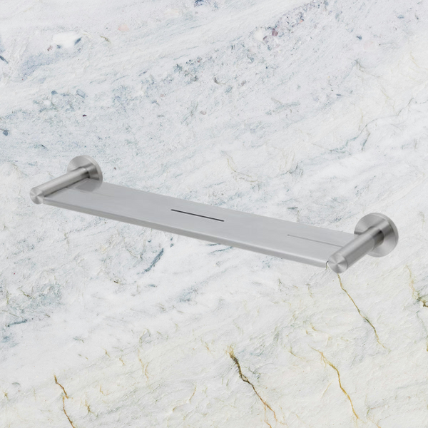 Phoenix Radii SS 316 Shower Shelf Round Plate Stainless Steel