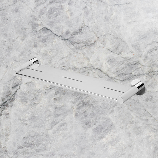 Phoenix Radii Metal Shelf Round Plate Chrome