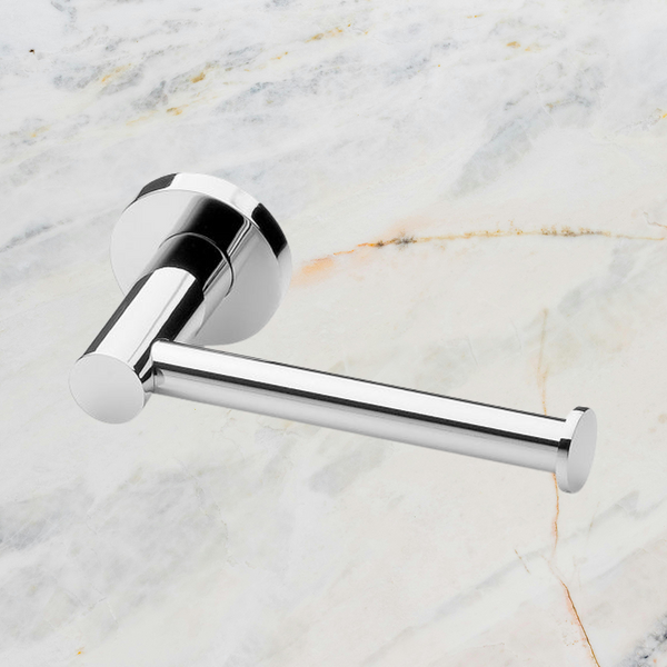 Phoenix Radii Toilet Roll Holder Round Plate Chrome