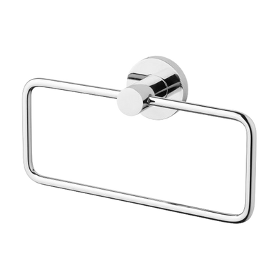 Phoenix Radii Hand Towel Holder Round Plate Chrome