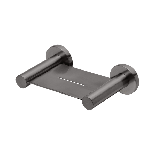 Phoenix Radii Soap Dish Round Plate Brushed Carbon