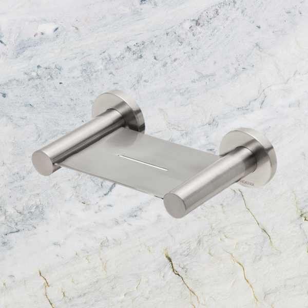 Phoenix Radii Soap Dish Round Plate Brushed Nickel