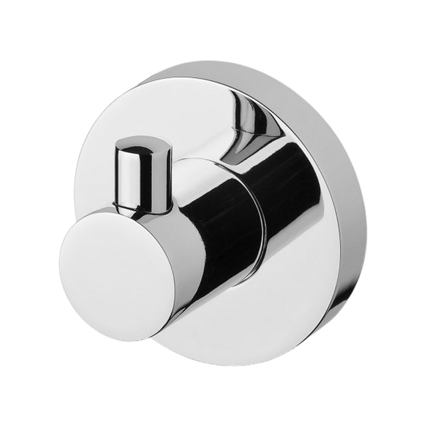 Phoenix Radii Robe Hook Round Plate Chrome