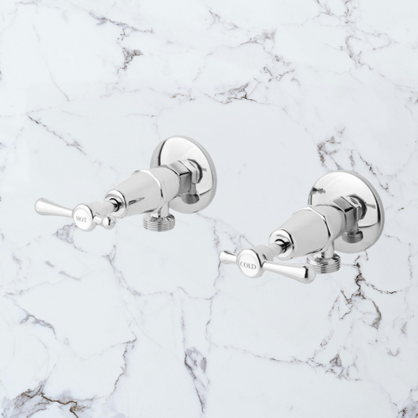 Phoenix Rhapsody Lever Washing Machine Stops Chrome