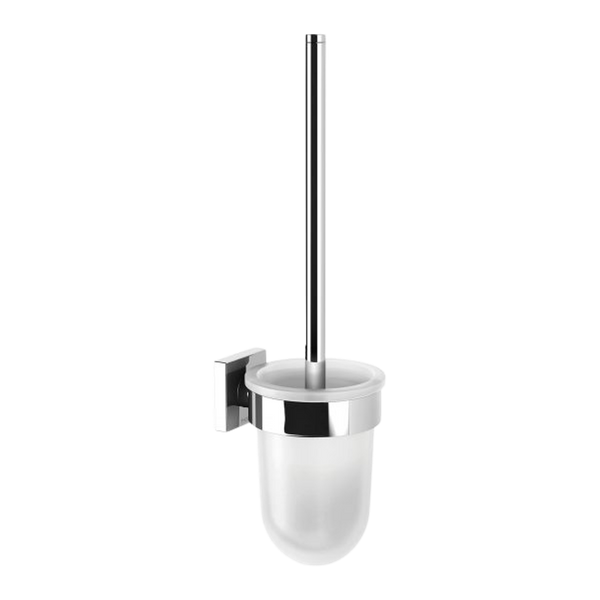 Phoenix Radii Toilet Brush & Holder Square Chrome