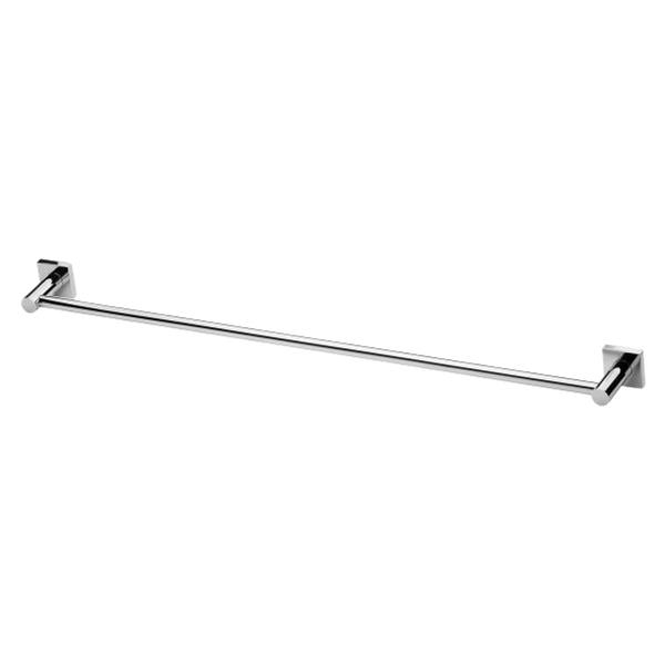 Phoenix Radii Single Towel Rail 800mm Square Plate Chrome