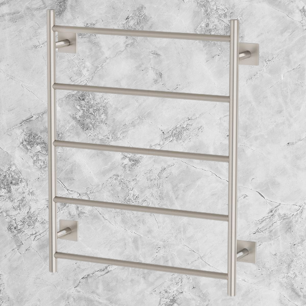 Phoenix Radii Towel Ladder 550 x 740mm Square Plate Brushed Nickel