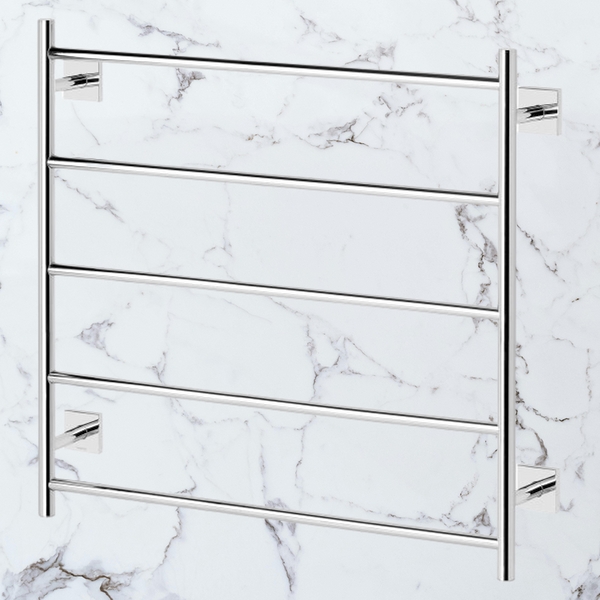 Phoenix Radii Towel Ladder 750 x 740mm Square Plate Chrome