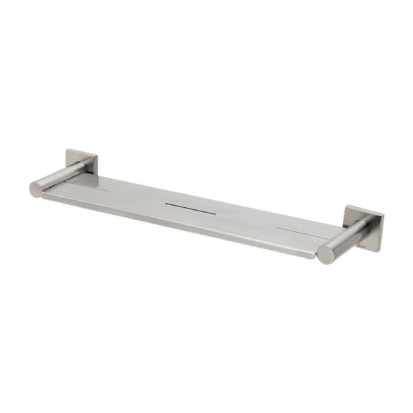 Phoenix Radii Metal Shelf Square Plate Brushed Nickel
