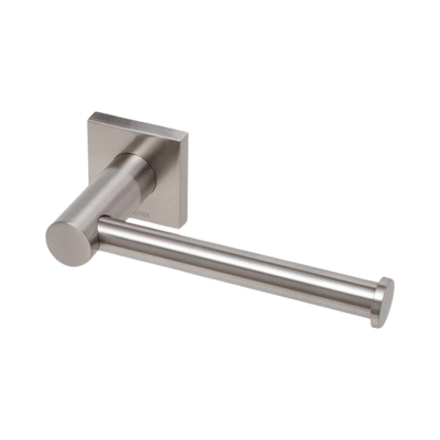 Phoenix Radii Toilet Roll Holder Square Plate Brushed Nickel