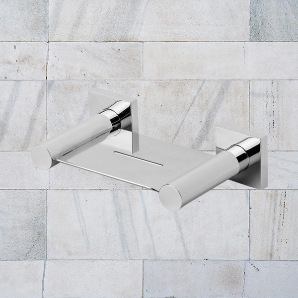 Phoenix Radii Soap Dish Square Plate Chrome