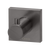 Phoenix Radii Robe Hook Square Plate Brushed Carbon