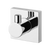 Phoenix Radii Robe Hook Square Plate Chrome