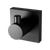 Phoenix Radii Robe Hook Square Plate Matte Black
