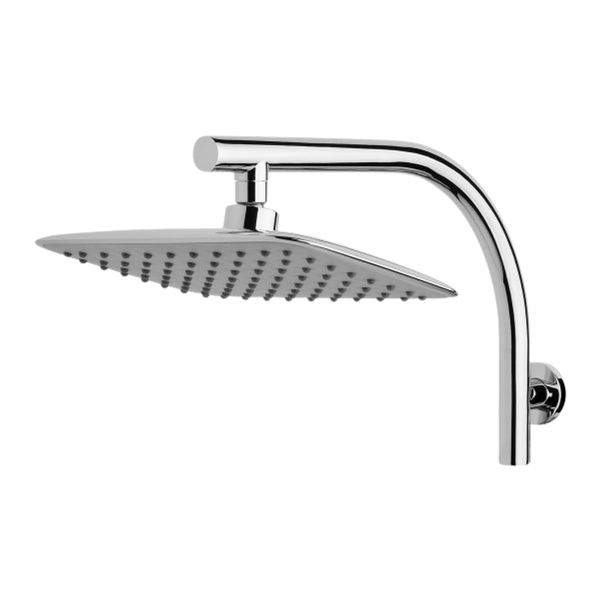 Phoenix Rush High-Rise Shower Arm & 200 x 250mm Rose  Chrome