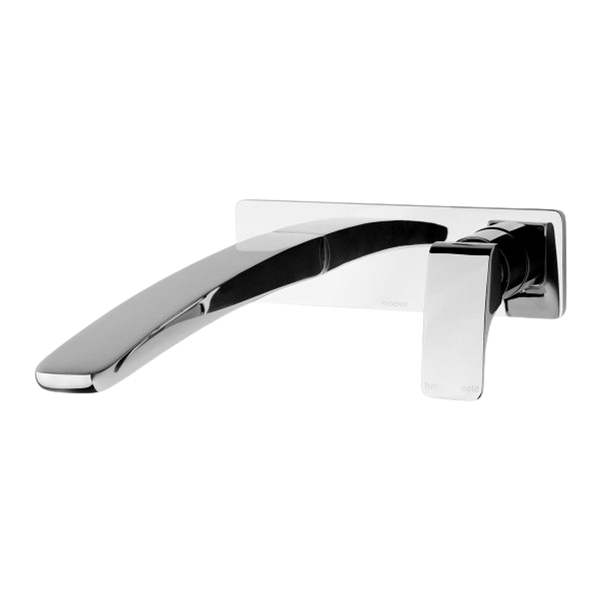 Phoenix Rush Wall Bath Mixer Set 280mm Chrome