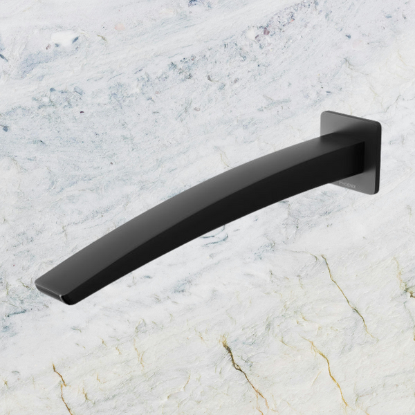 Phoenix Rush Wall Basin Outlet 280mm  Matte Black
