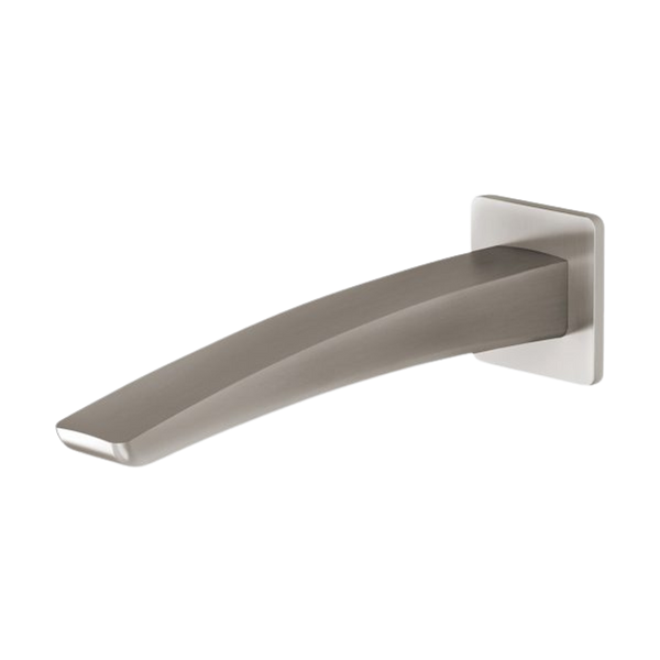 Phoenix Rush Wall Bath Outlet 180mm Brushed Nickel